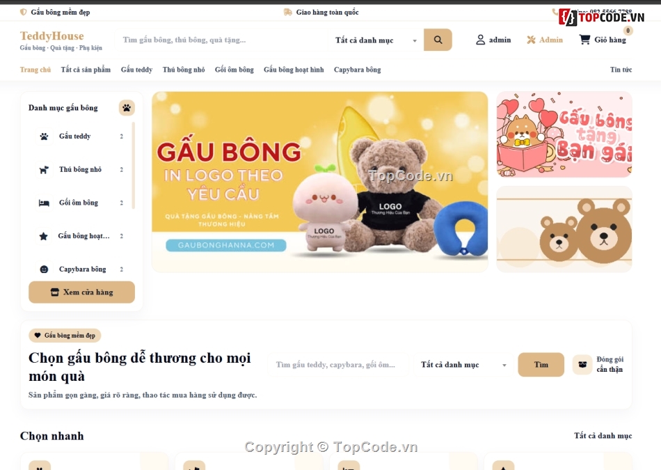 gấu bông,web bán gấu bông,website bán gấu bông